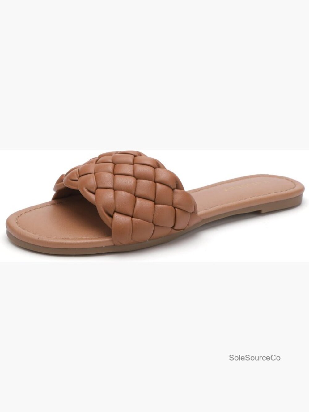 Braided Flat Sandals Woven Open Toe Slide Slippers Summer